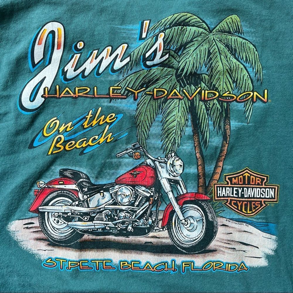 rare 90’s harley davidson st pete beach, florida t-shirt - Picture 3 of 4